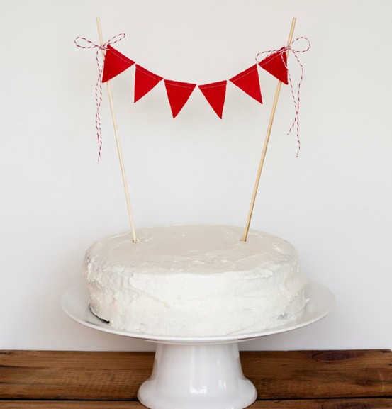 cake bunting via steph and ben on etsy