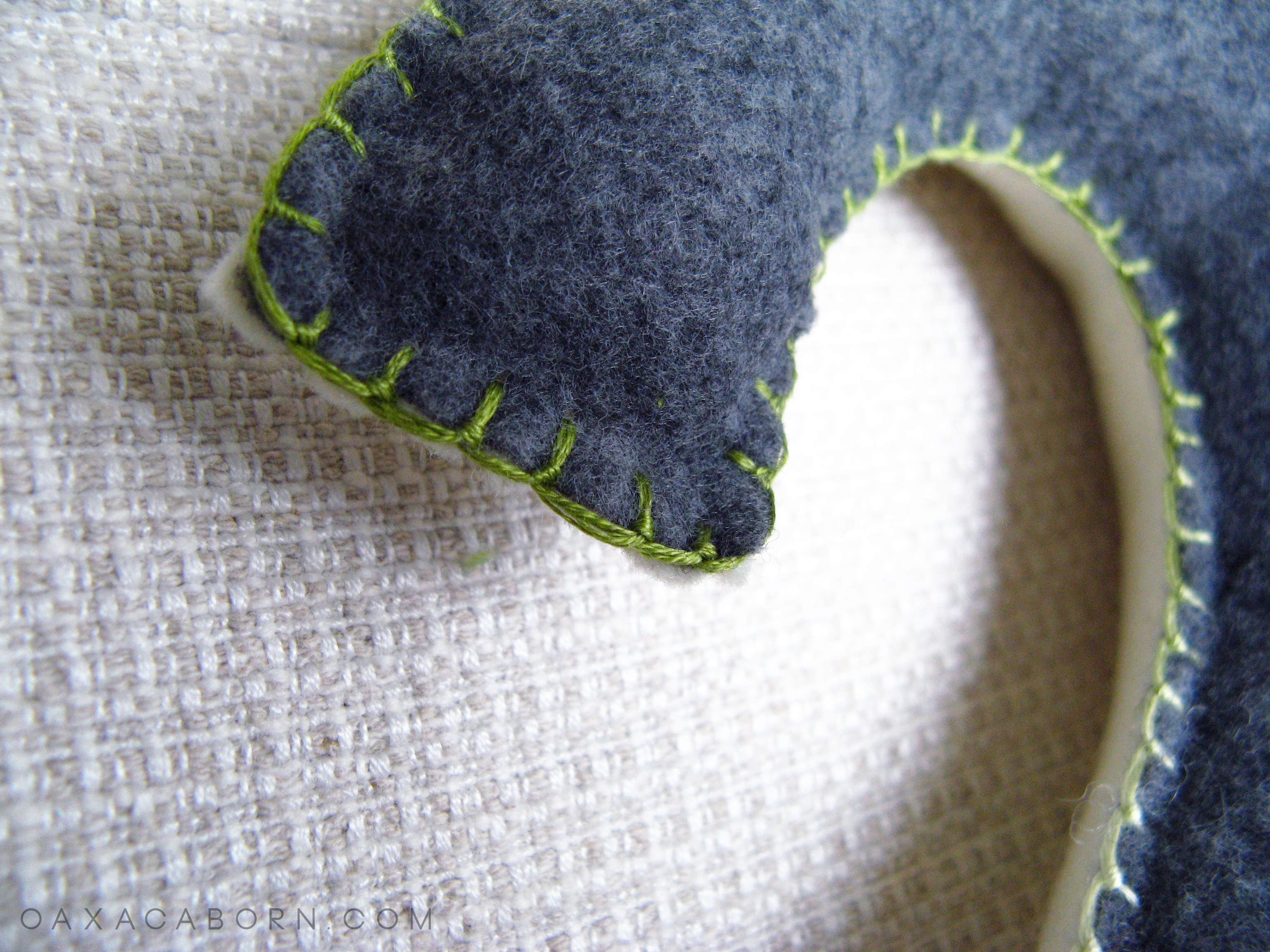 Make your Own DIY Large Felt Numbers - Tutorial on the Oaxacaborn blog
