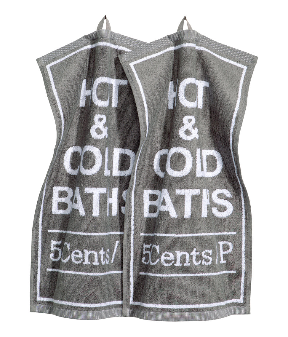 Hot and Cold Baths 5c Towel via H&M Home