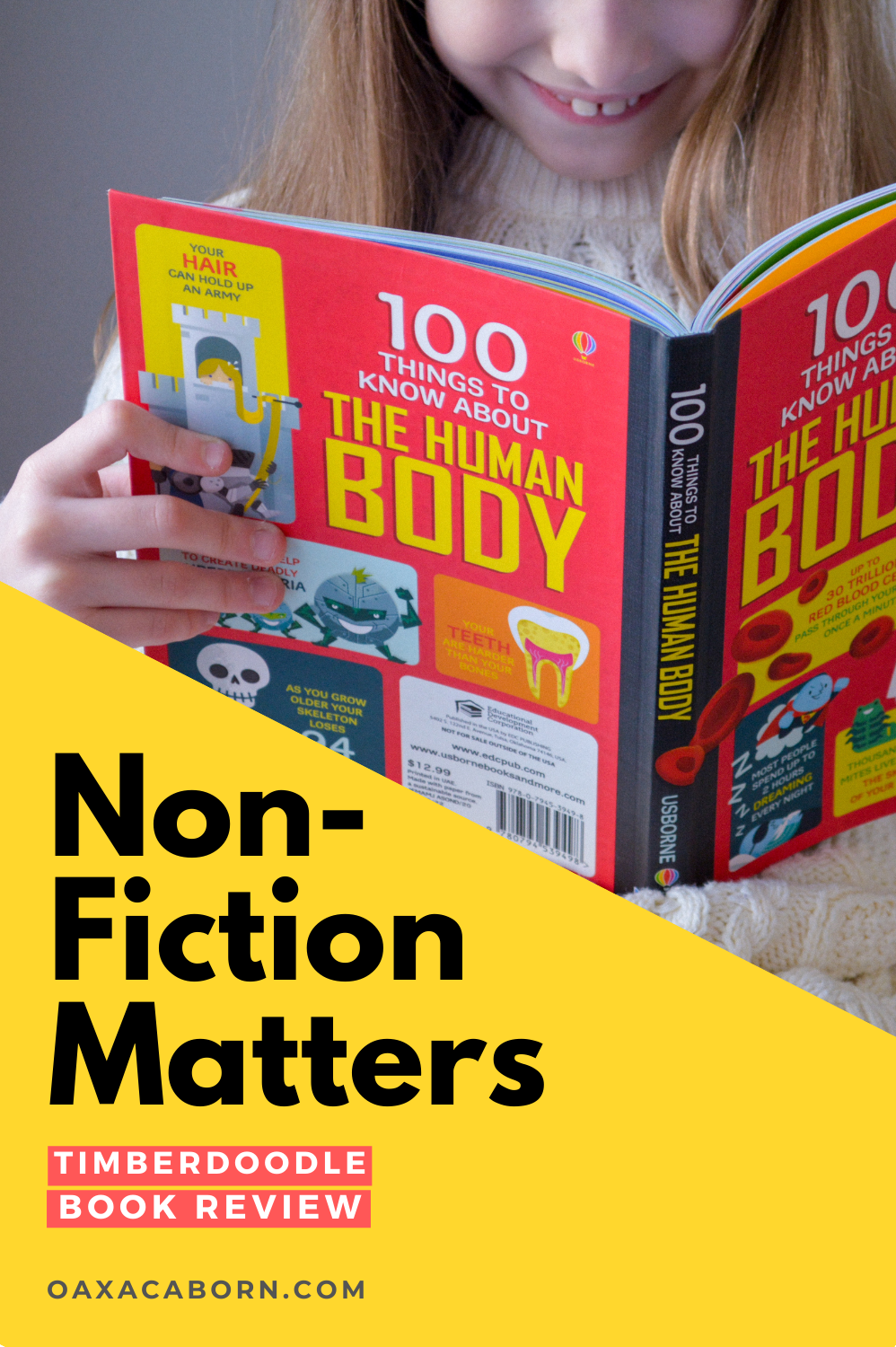 Non-Fiction Matters: 101 Things to Know About the Human Body Usborne Timberdoodle Book Review