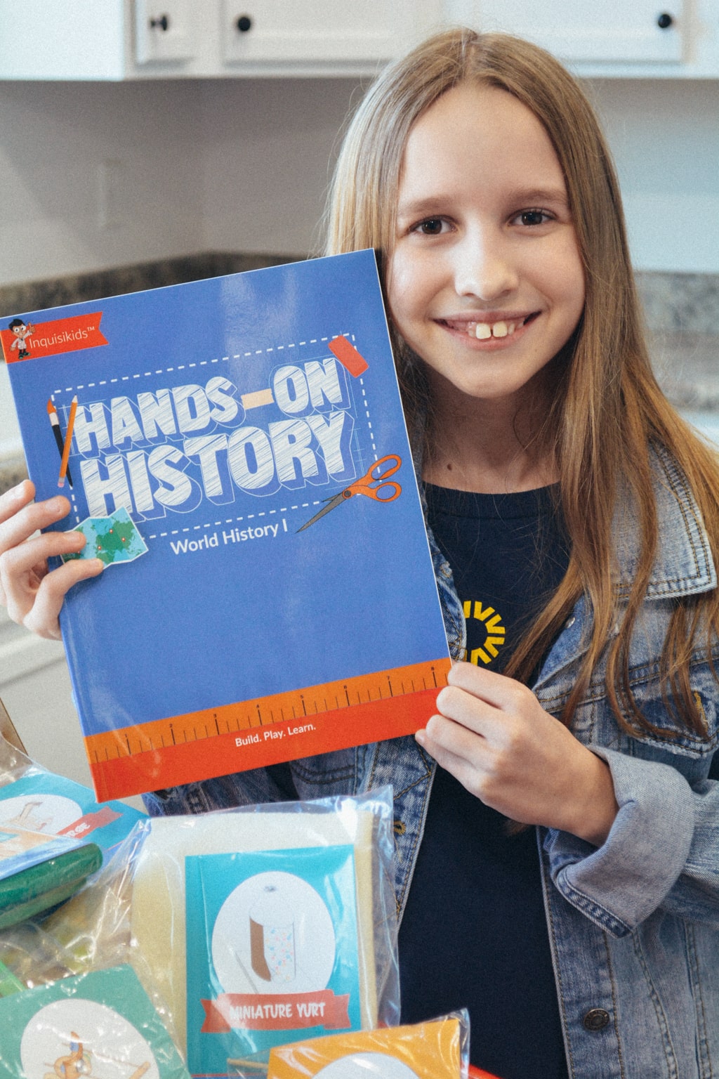 Unboxing the homeschool Hands-on History project kit from Sonlight 