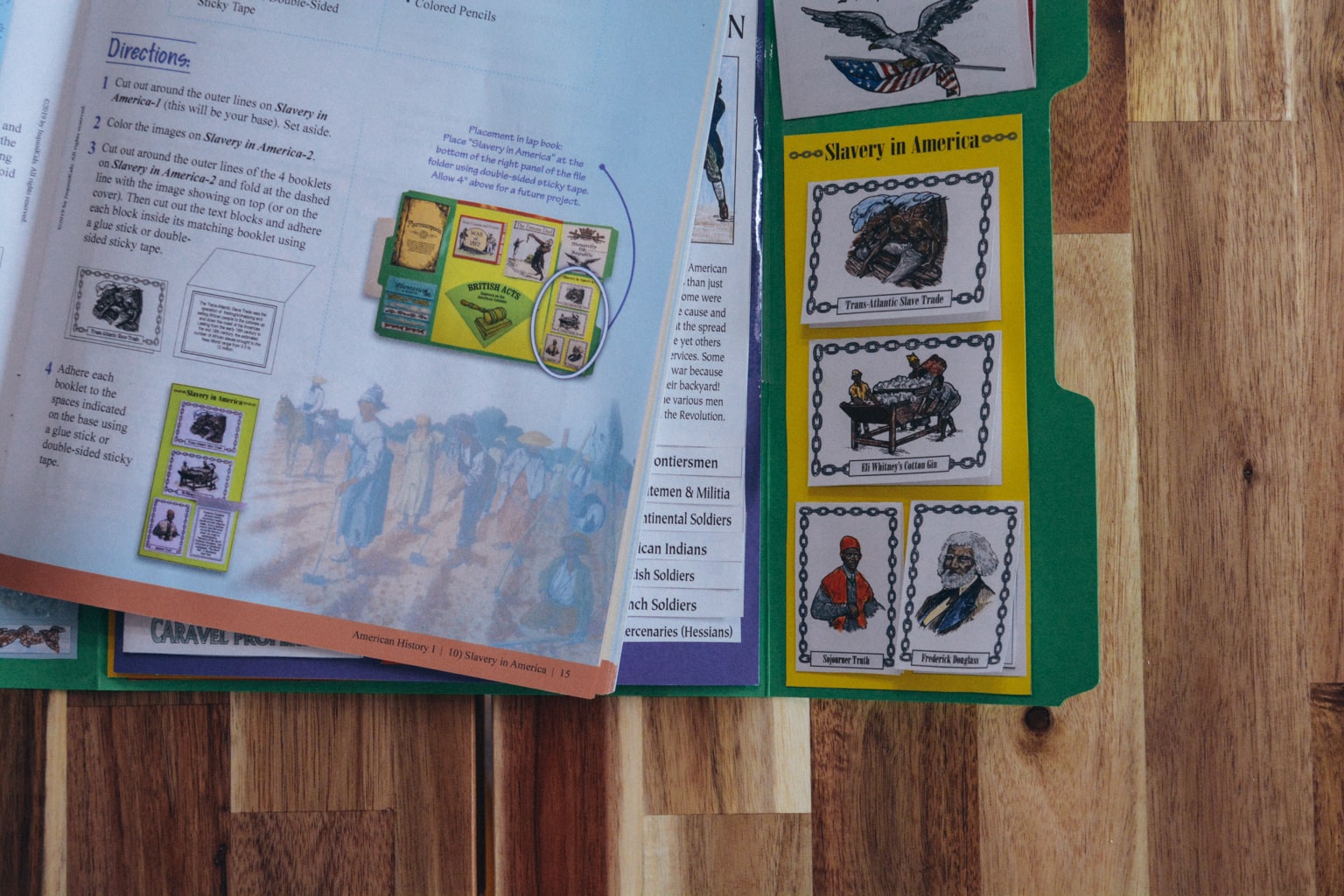Sonlight history lapbook kits include a full color detailed instructional book explaining how to create each project 